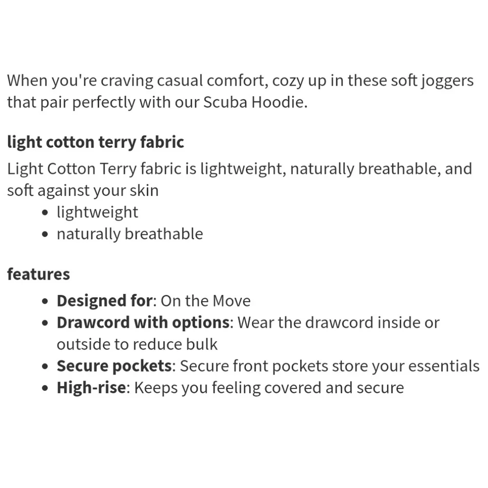 Lululemon Athletica Scuba High Rise Jogger Pants